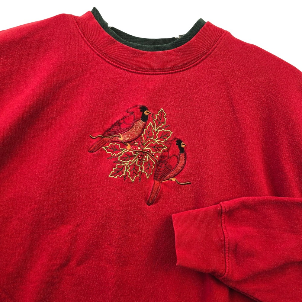 M&C Sportswear Vintage‎ 90s Grandma Cardinal Crewneck Sweatshirt XLarge
